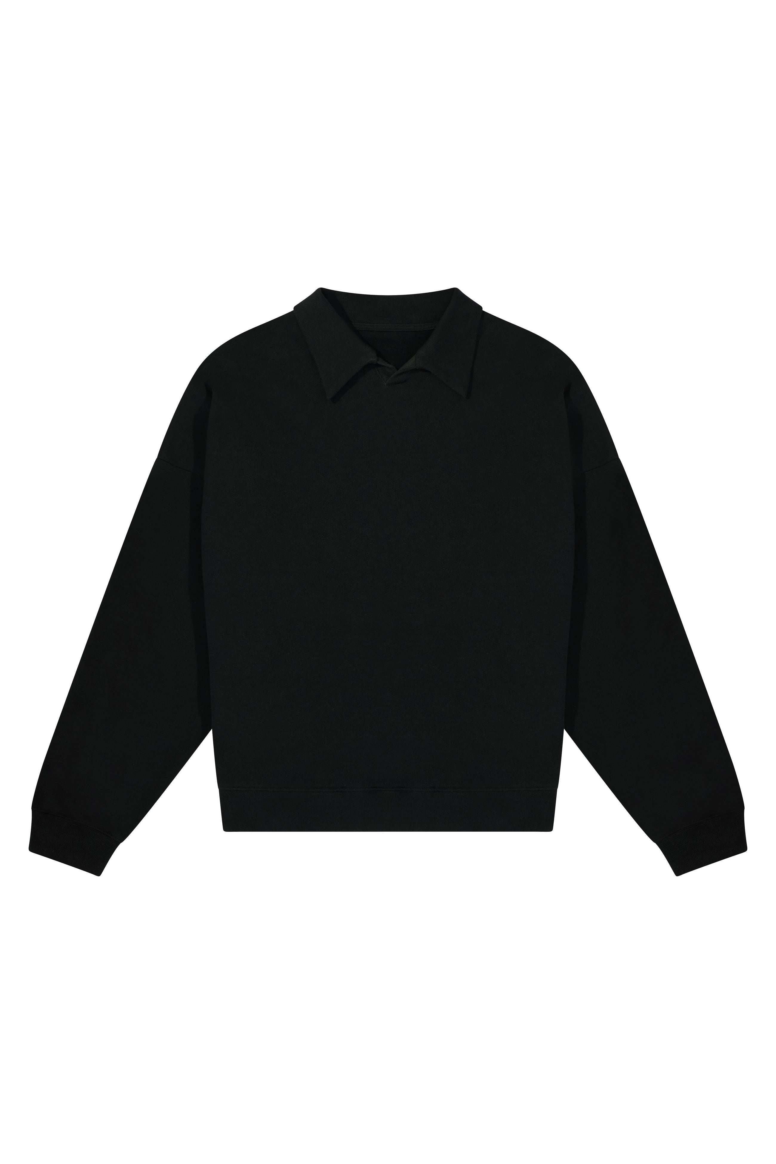 Collared Sweatshirt in American Organic Cotton Terry