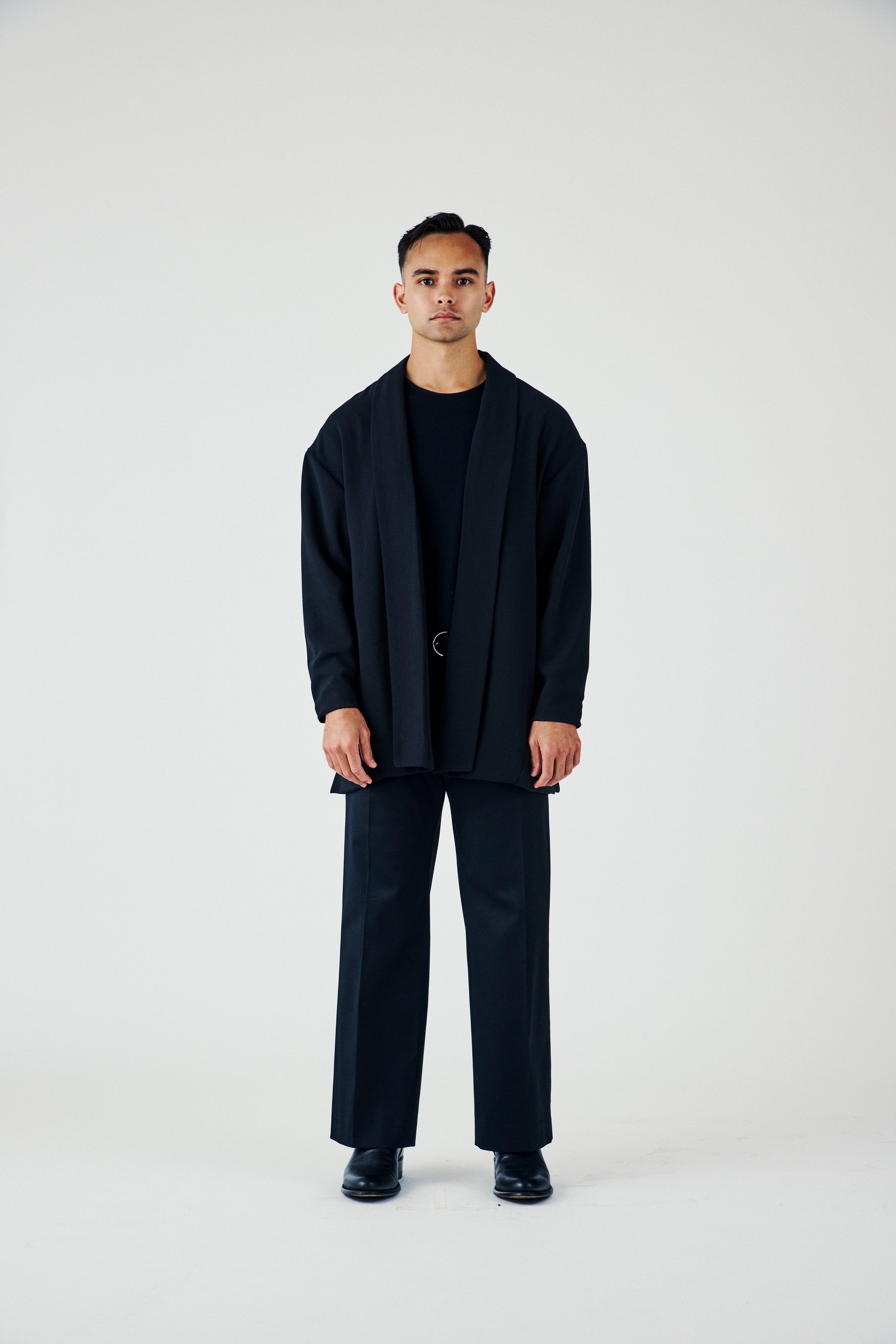 Modern Haori in Wool Crepe