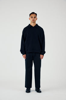 Collared Sweatshirt in American Organic Cotton Terry