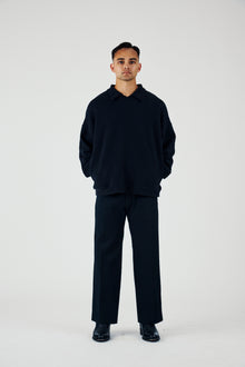 Collared Sweatshirt in American Organic Cotton Terry
