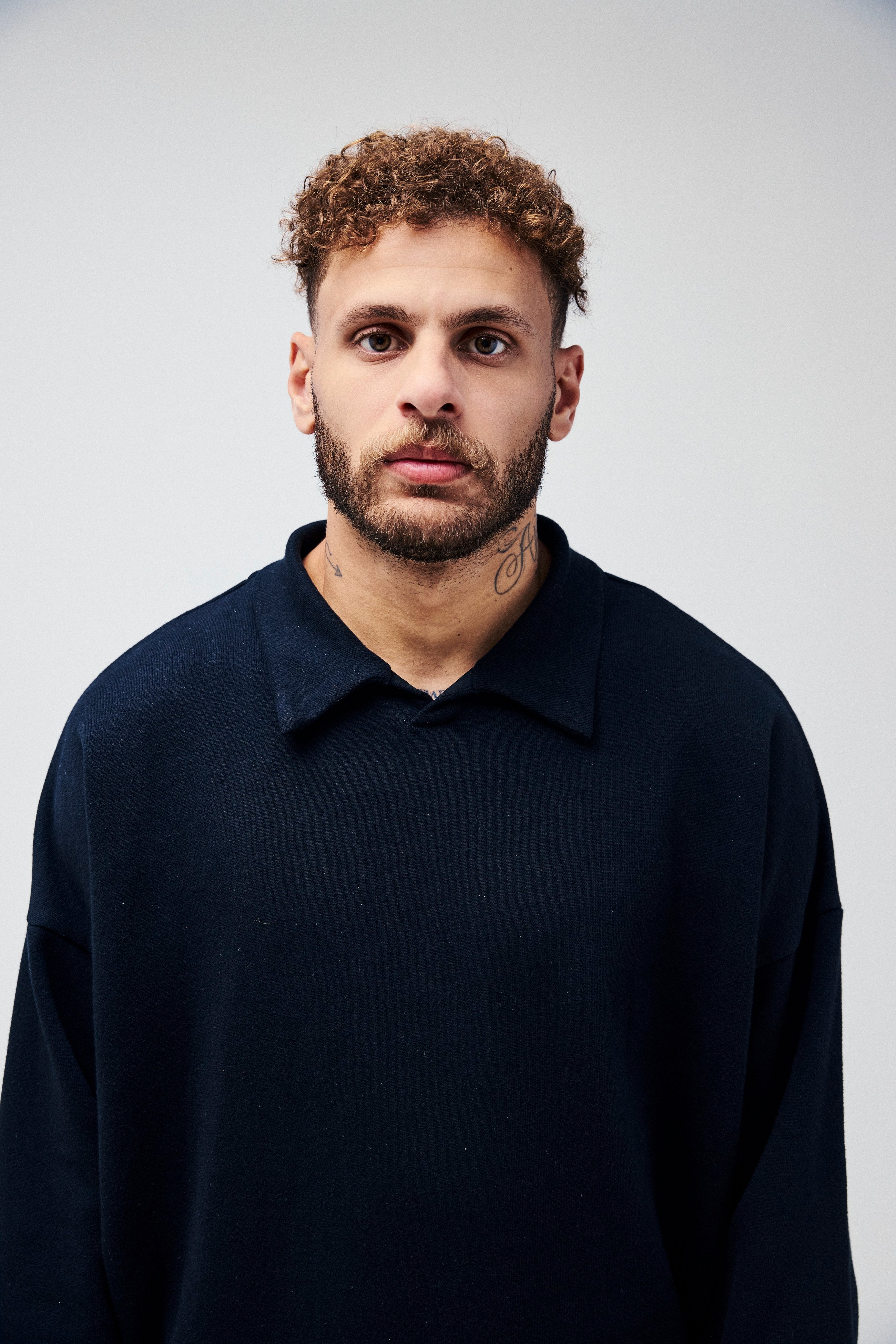 Collared Sweatshirt in American Organic Cotton Terry