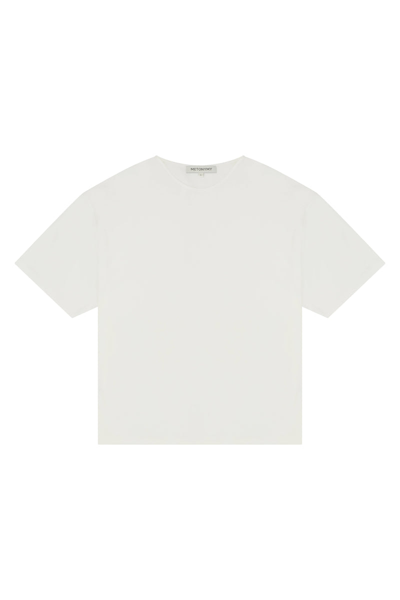Signature Boxy T-Shirt in Merino Wool Jersey