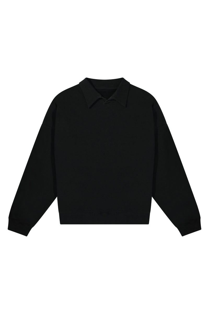 Collared Sweatshirt in American Organic Cotton Terry
